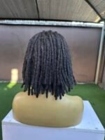8'' Human Hair Dreadlocs Full Lace Wig - Image 3