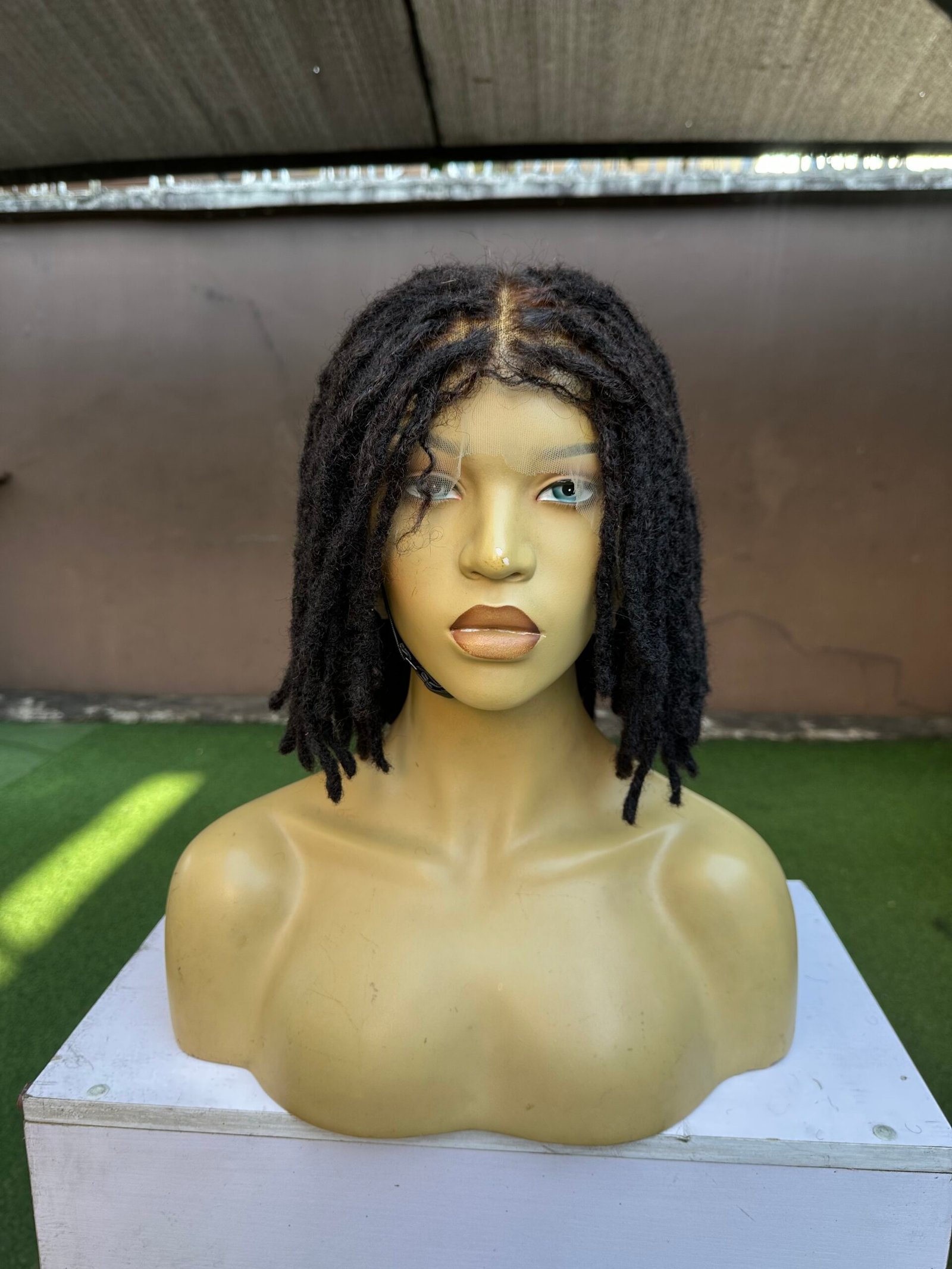 IMG_0457 8'' Human Hair Dreadlocs Full Lace Wig - Image 1